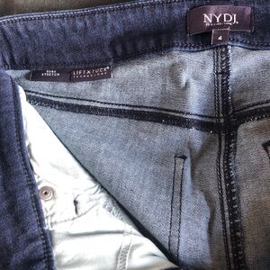 NYDJ Jeans High Straight With Released Hem Colour Highway Size 4